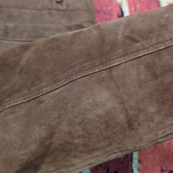 Vintage Women's size 7.5 Suede Jacket - Picture 10 of 16